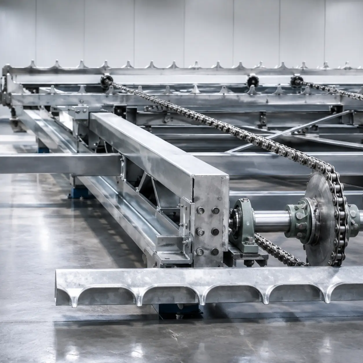 ICE STORAGE AND DELIVERY RAKE SYSTEM